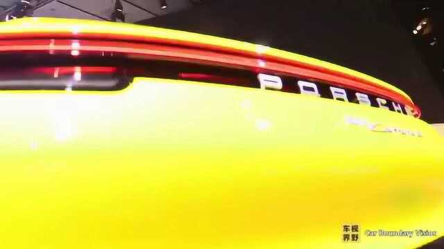 2020款保时捷911CarreraS黄色跑车外观和内饰鉴赏