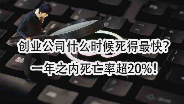 创业公司什么时候死得最快?一年之内死亡率超20%!