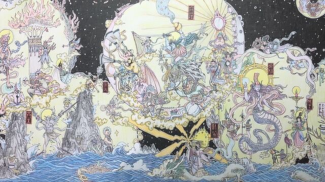 崔明远老师插画三《紫薇星.弱水寻》完整作画视频