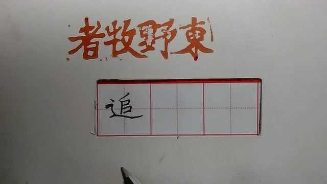 总结汉字规律,写好“走之旁”有两个要点,以“追”为例精讲