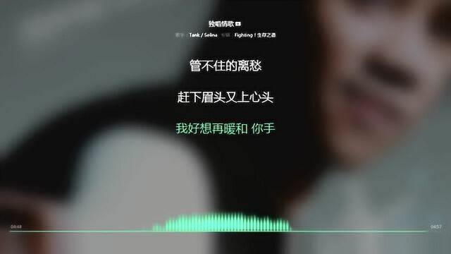 独唱情歌 Tank 2006年度最火歌曲 动态歌词