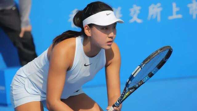 中国网球美女王欣瑜,16岁身高1米82,16年就横扫天才冠军