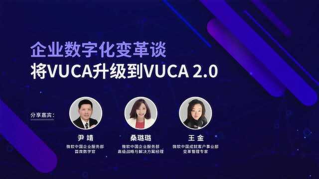 企业数字化变革谈 | 将VUCA升级到VUCA 2.0