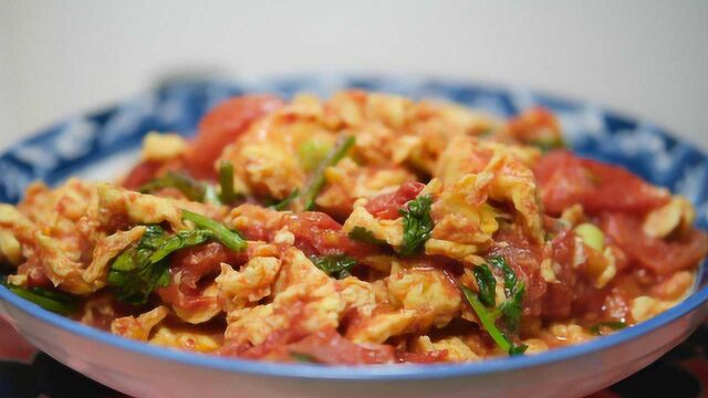 西红柿炒鸡蛋李毅勤的秀 Tomato scrambled eggs