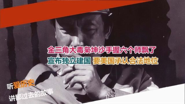 手握六个师的坤沙飘了 宣布建国自任总统 晚年凄惨老对手成知己