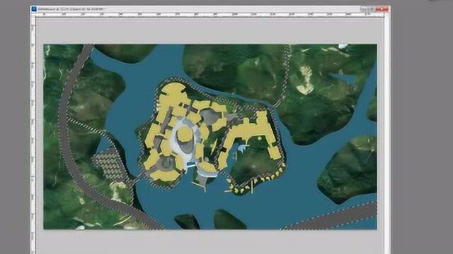 【总平图ps】建筑效果图建筑表现室外渲染后期教程vray4.3
