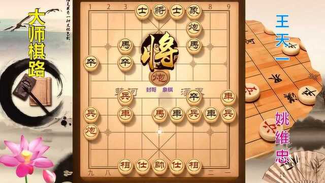 大师棋路15,姚维忠36回合先负王天一,棋聚五洲网络赛