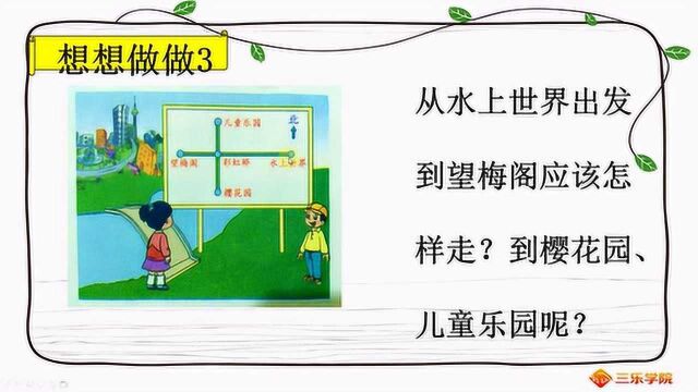 小学二年级数学,运用方位规划路线,掌握方法能提高效率