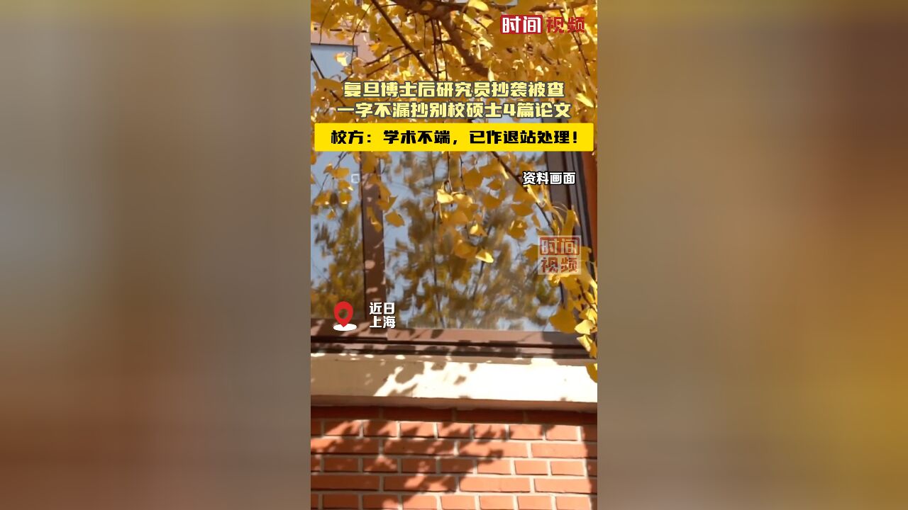 复旦大学通报“博士后王灿一字不漏抄袭4篇论文”:学术不端,已退站!