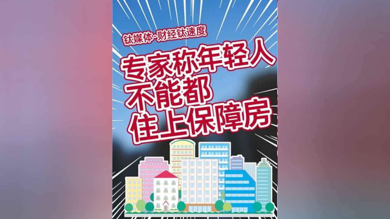 住建部政研中心研究员陈淮:年轻人不可能都住上保障房,保障房是用来兜底的 #住房 #保障房 #房地产