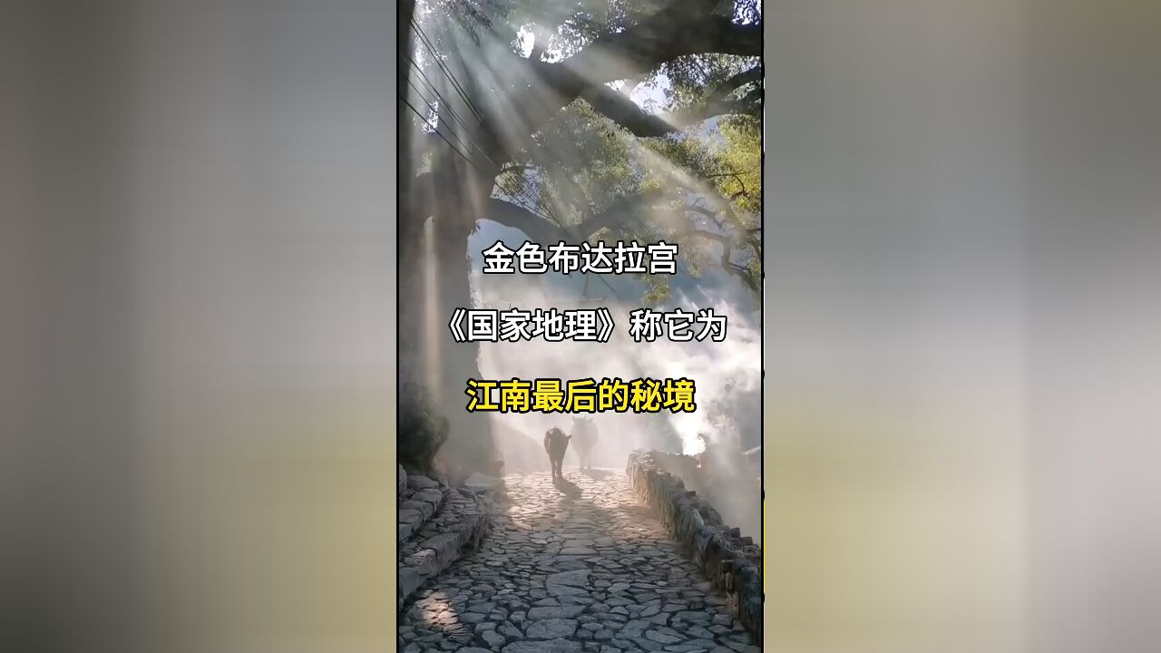 金色布达拉宫:浙江丽水杨家堂村,国家地理赞誉的江南秘境