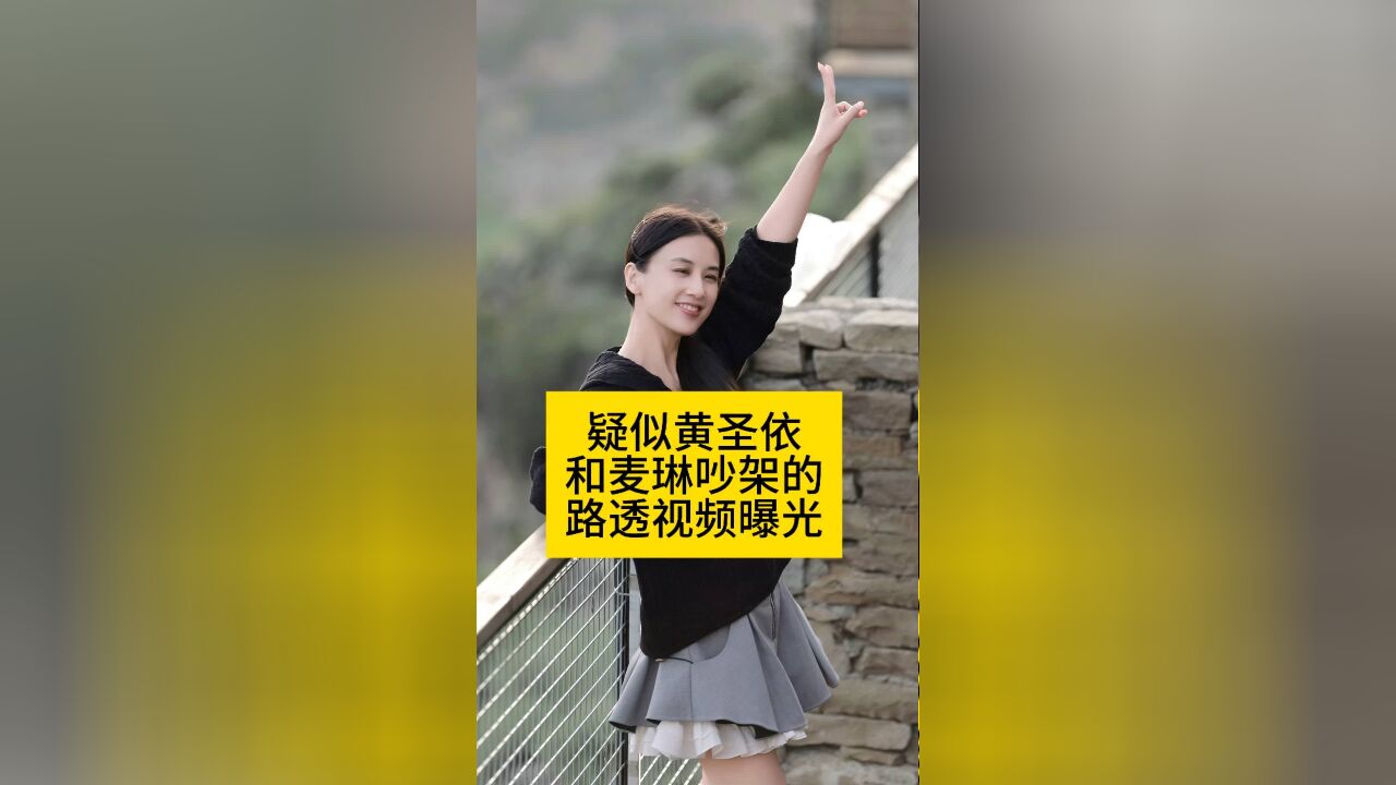 疑似黄圣依和麦琳吵架的路透视频曝光