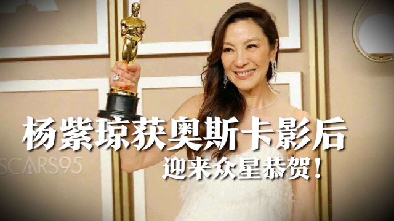 杨紫琼获奥斯卡最佳女主,众星恭贺!导演李安也特意通过助理:恭喜她