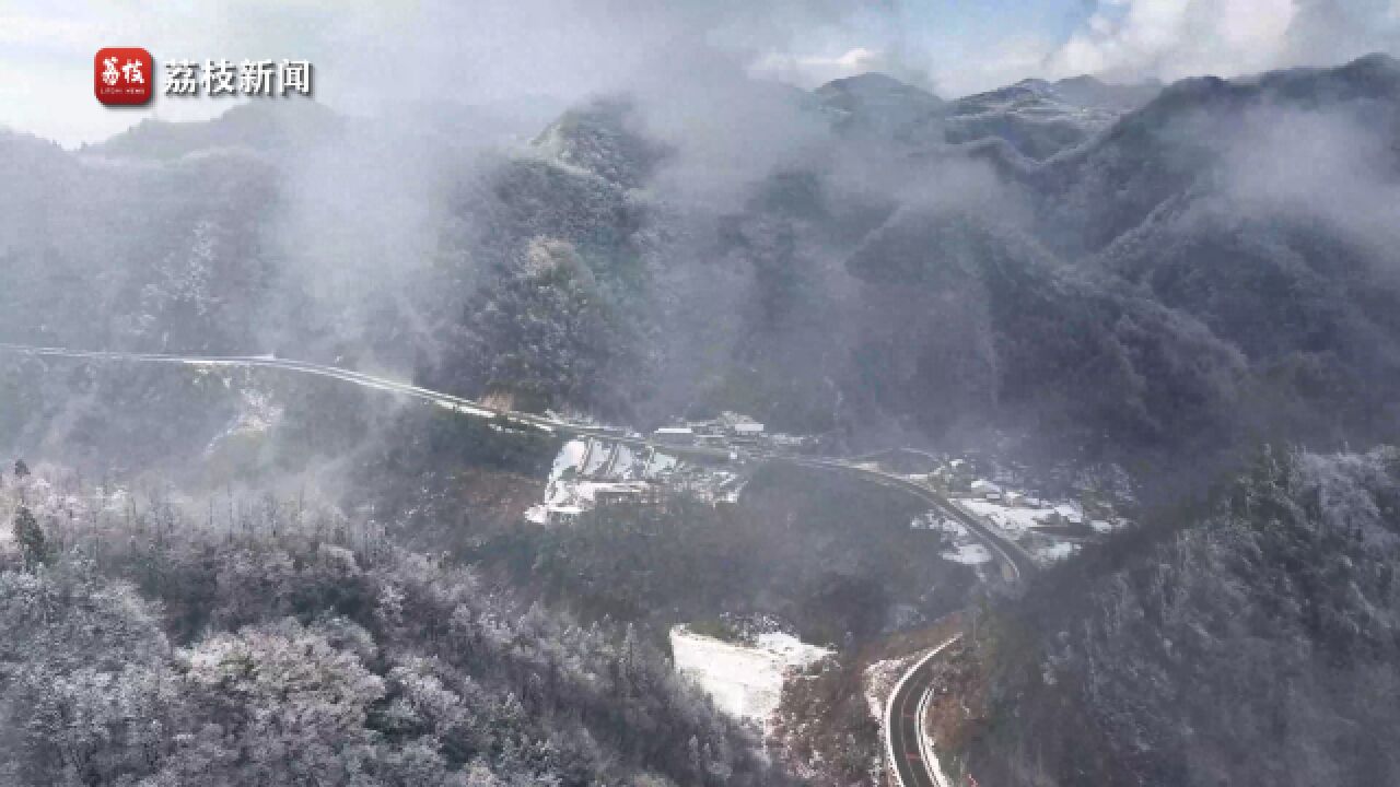 水墨江山!长江三峡雪后初霁云海缭绕似仙境