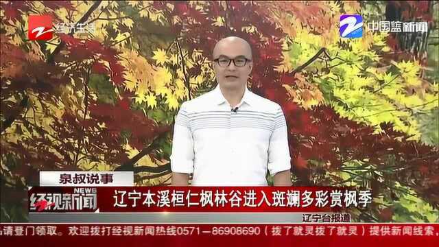 辽宁本溪桓仁枫林谷进入斑斓多彩赏枫季