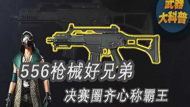 武器大科普:556枪械好兄弟,决赛圈齐心称霸王