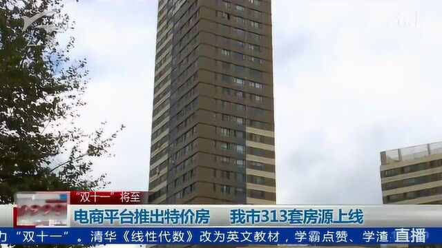 电商平台推出特价房 我市313套房源上线