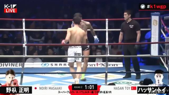 日本羽量级一哥野杁正明 vs 武林风冠军哈桑拓伊