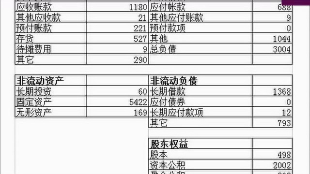 财务报表的逻辑结构——公司基本情况汇总