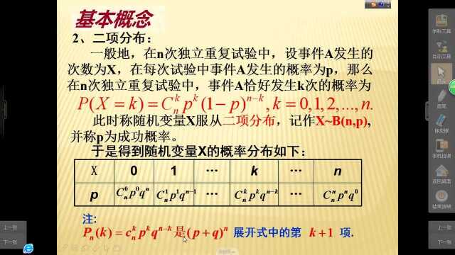 3.4高二数学 独立重复实验与二项分布