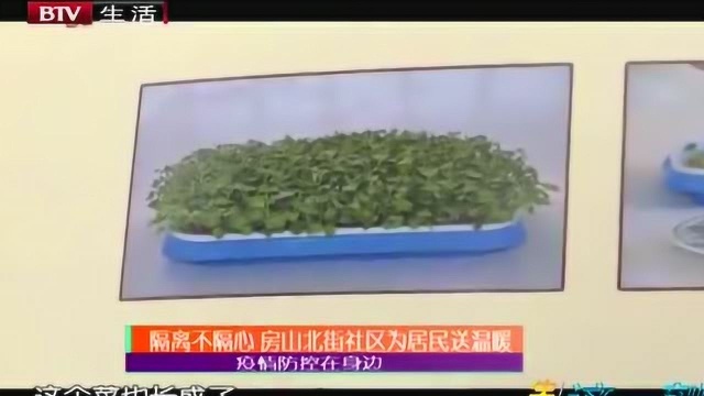 隔离不隔心 房山北街社区为居民送温暖