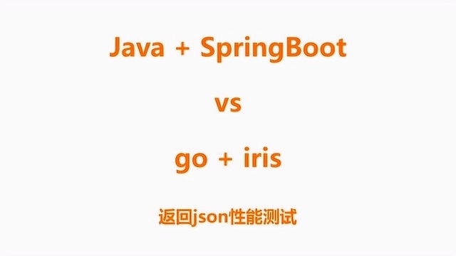 go语言为什么这么火?SpringBoot vs iris告诉您答案3