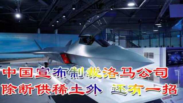 中国宣布制裁洛马公司,除断供稀土外,还有一项手段