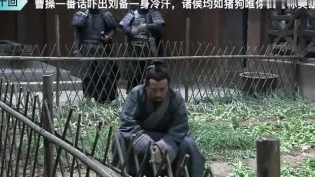 新三国:曹操煮酒论英雄,刘备却被吓坏了,世间唯有你我可称英雄