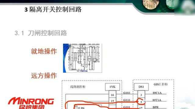 隔离开关控制回路,一分钟讲解,让你收获满满,上海民熔2