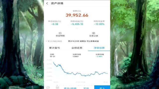 昨天基金收益527 诺安已经七连跌了买了3个月就没红过