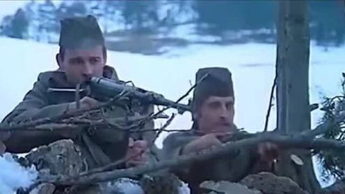 南斯拉夫二战片，游击队遭德军疯狂围剿，重机枪居高临下狂反击