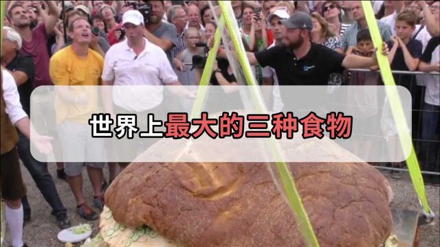 巨型食物山?这三种食物,都是亮爆眼球的巨无霸