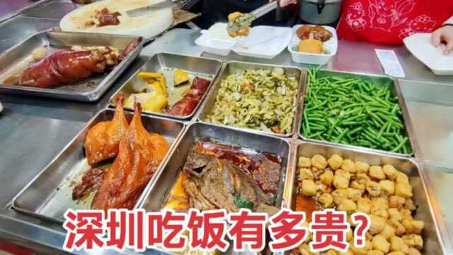 深圳物价到底有多高?在市区吃了份快餐,这价格贵吗?