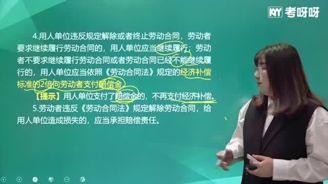 考呀呀加菲猫老师初级会计经济法 第八章 劳动合同与社会保险法律制度3