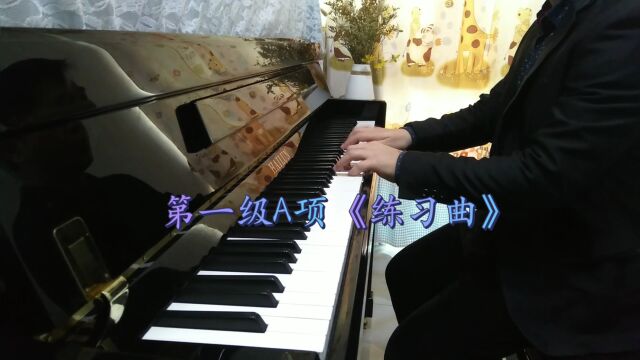 全国钢琴考级新编第二版,第一级A项《练习曲》.