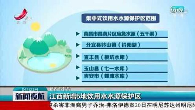 江西新增5地饮用水水源保护区(1)