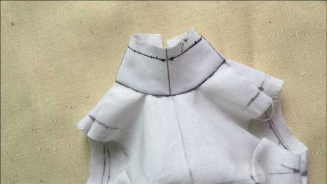 4分BJD娃衣立领服装制版,基础详细教程