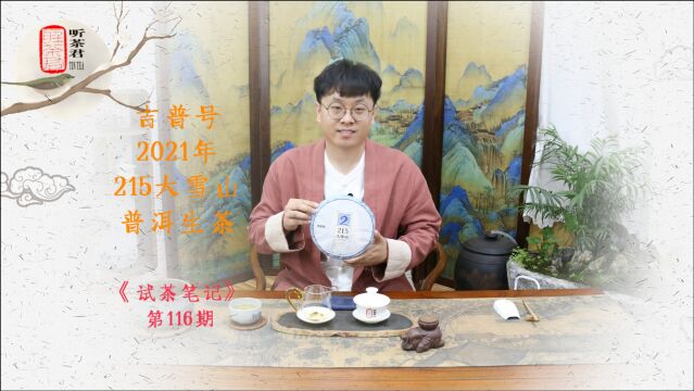 试茶笔记丨吉普号2021年215大雪山普洱生茶