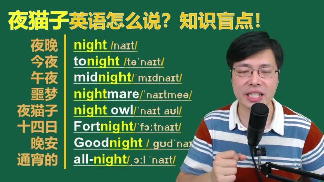 夜猫子用英语怎么表达?一分钟跟山姆老师巧妙记忆8个实用单词