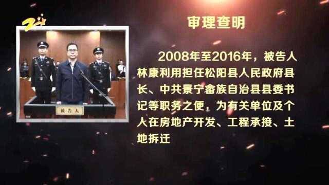 丽水市原副市长林康:收受财物折合人民币4196万余元,被判处有期徒刑14年