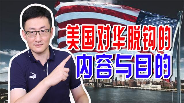 美国对华脱钩都包含哪些内容?目的很简单,就是给中国发展添乱