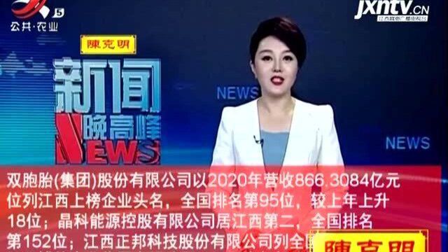 六家赣企入围2021中国民营企业500强