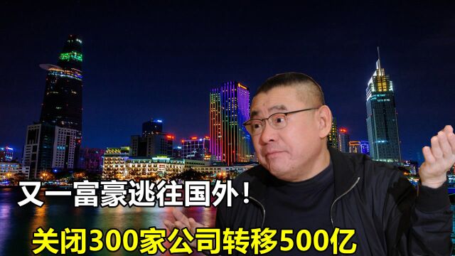 身价千亿不交税!关停300家公司,转移500亿逃往国外?