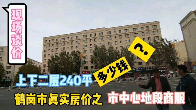 黑龙江省鹤岗市真实房价之二层240平商服多少钱?