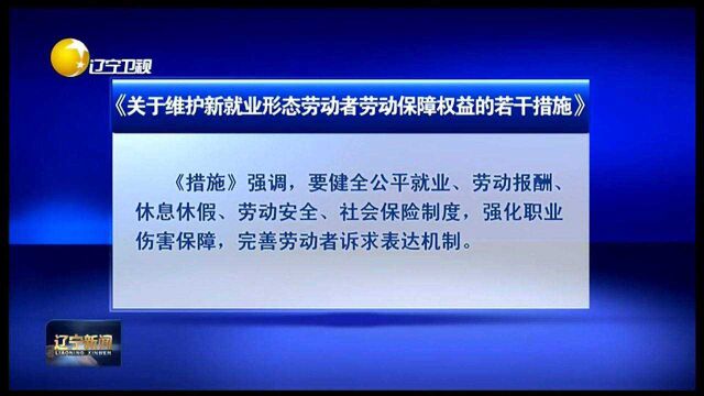 《关于维护新就业形态劳动者劳动保障权益的若干措施》