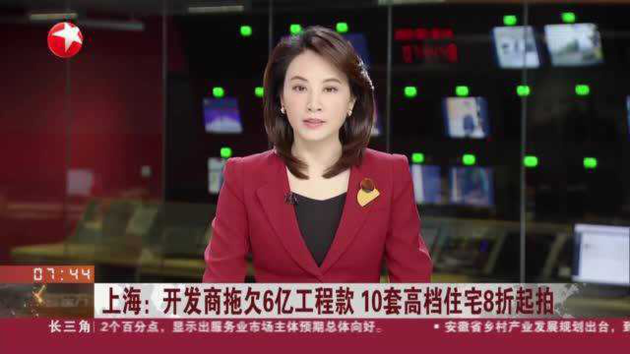 上海:开发商拖欠6亿工程款 10套高档住宅8折起拍