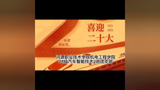 河职院“喜迎二十大,永远跟党走,奋进新征程”活力在基层主题团日活动