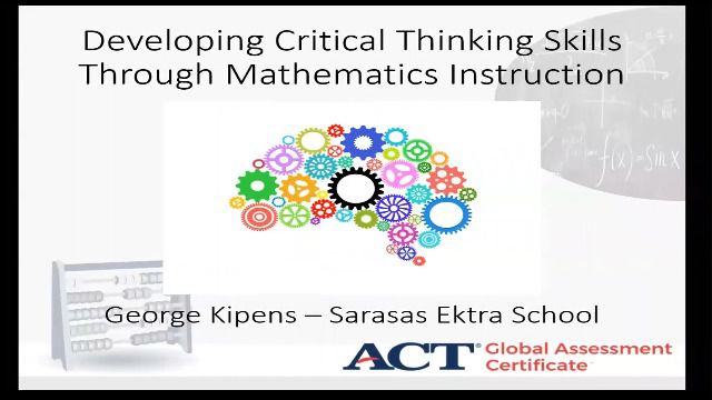 Criticial Thinking through MathematicsGeorgeKipens