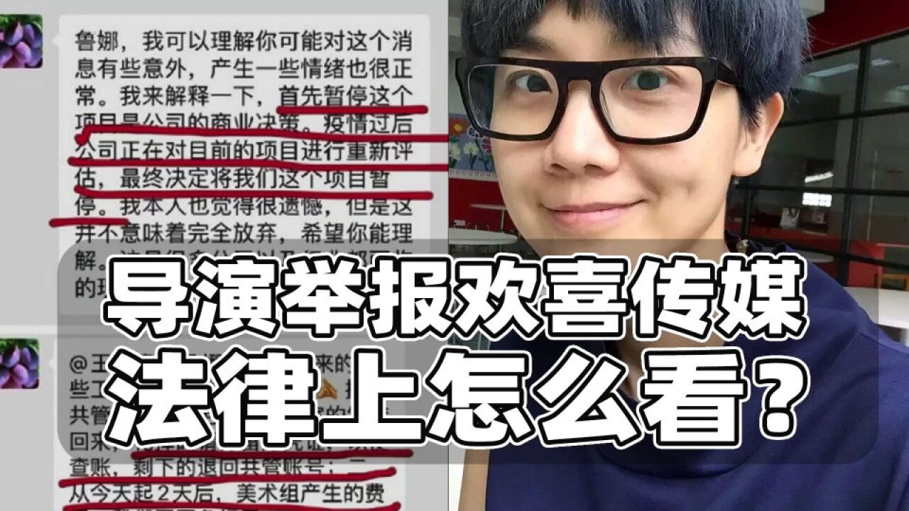 年轻导演举报欢喜传媒税务虚假抵扣,情理上值得同情,法律证据却不充分