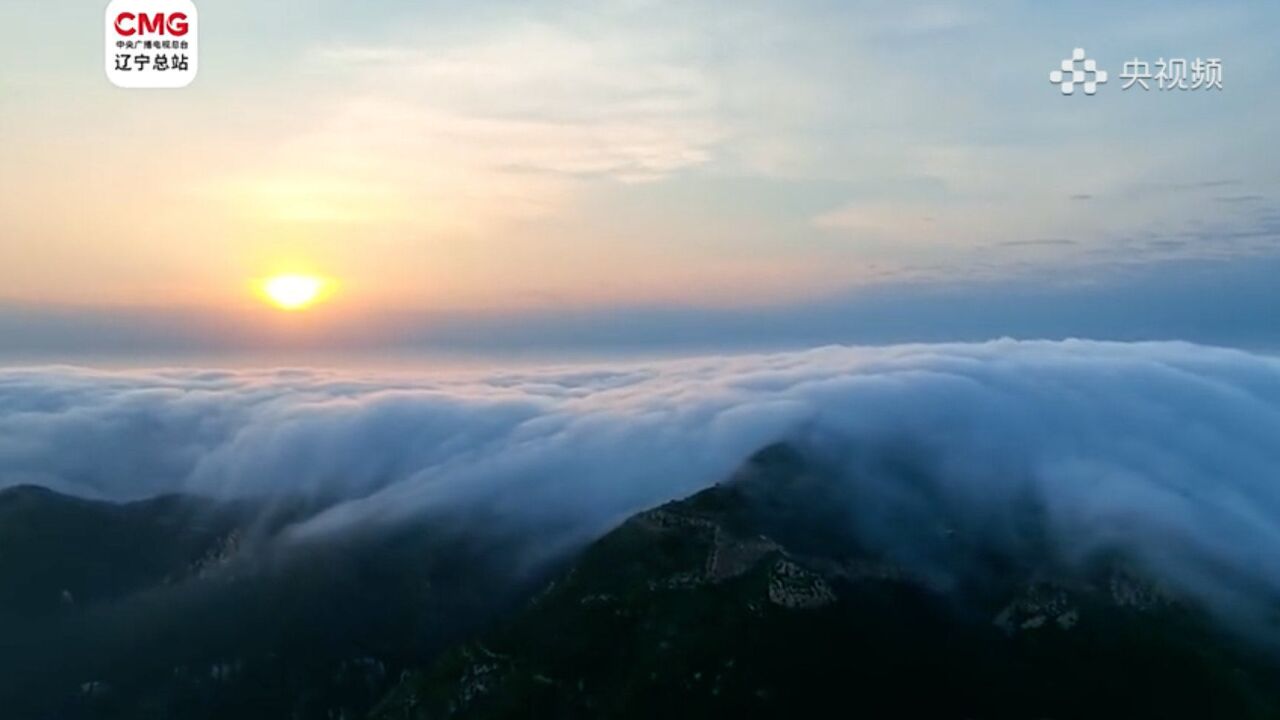 转发欣赏~大连大黑山云海美若仙境